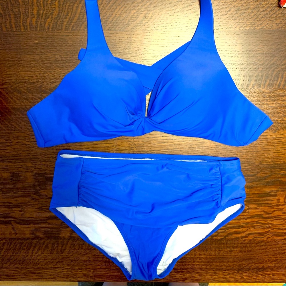 H2Oh! Cobalt blue high waisted bikini set 👙